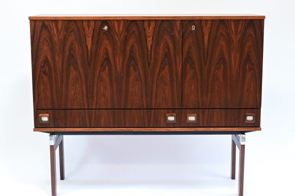Meuble bar en palissandre circa Fristho 1921-1978 mid-century modern in Nederland