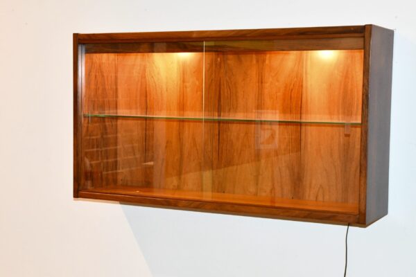 Vitrine en palissandre