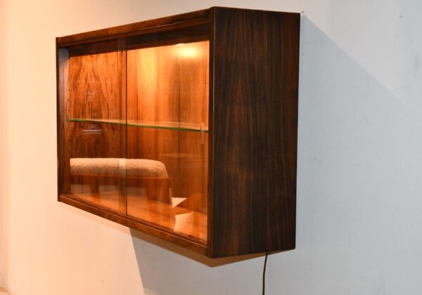 Vitrine en palissandre