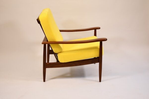 Fauteuil (tissu jaune) (sold) – Image 3