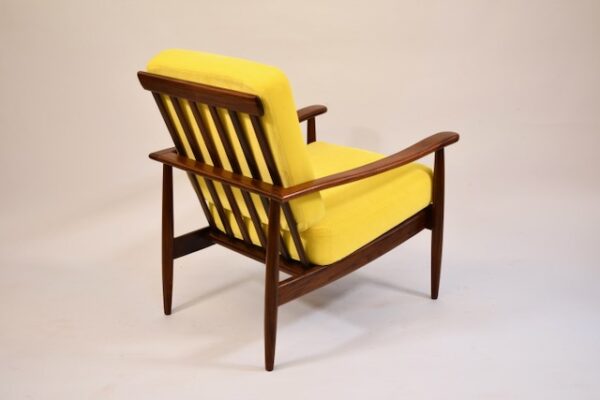 Fauteuil (tissu jaune) (sold) – Image 2