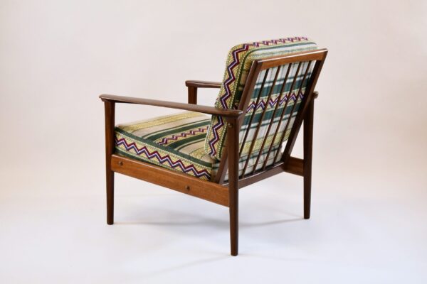 Fauteuil vintage tissu Pierre FREY (sold) – Image 3