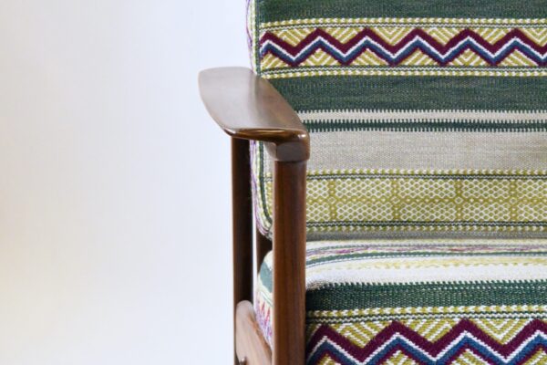 Fauteuil vintage tissu Pierre FREY (sold) – Image 2
