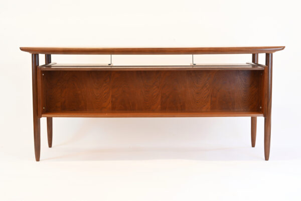 Bureau Cowhorn en teck (Tijsseling Nijkerk) (sold) – Image 7