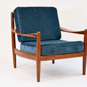 Fauteuil Grete jalk rosewood tissu (Pierre frey)