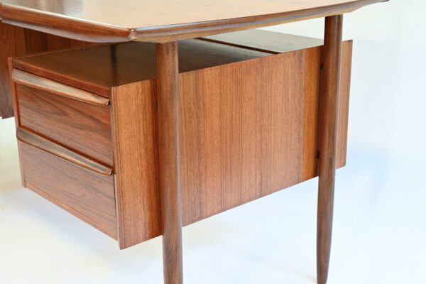 Bureau Cowhorn (Tijsseling Nijkerk) en teck (SOLD) – Image 3