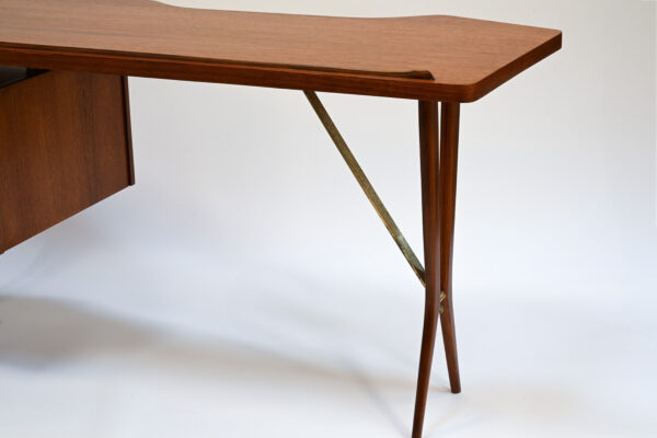 Bureau en teck Louis van-Teeffelen édition Webé 1960 – Image 6