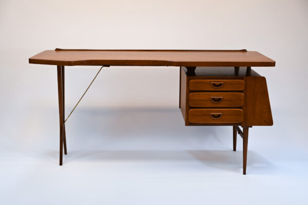 Bureau en teck Louis van-Teeffelen édition Webé 1960 – Image 3