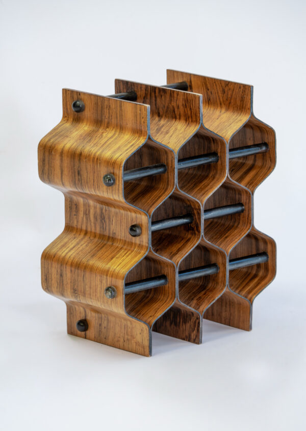Porte-bouteilles en bois de rose de Torsten Johansson, Suède, 1960