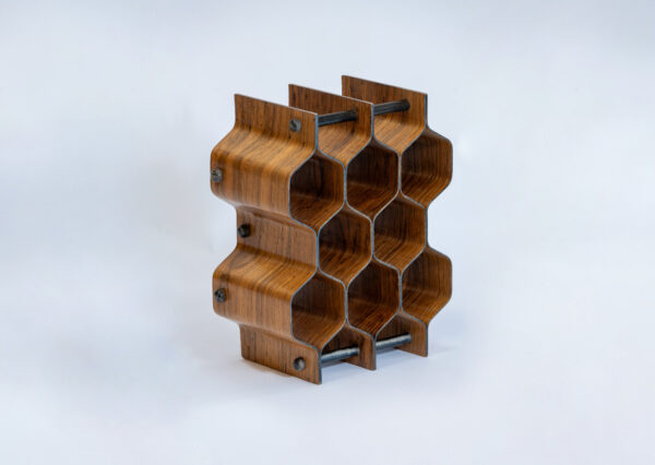 Porte-bouteilles en bois de rose de Torsten Johansson, Suède, 1960