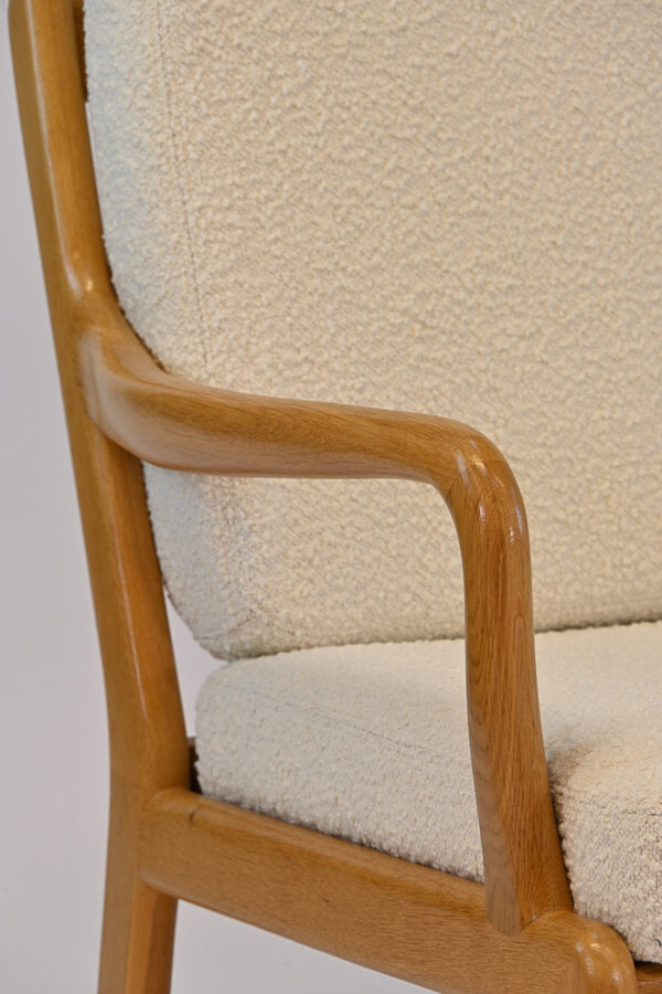 Paire de fauteuils vintage L. Olsen & Son en chêne - 1960