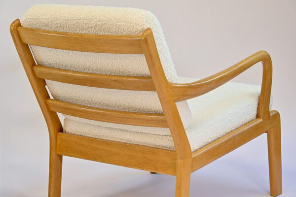 Paire de fauteuils vintage L. Olsen & Son en chêne (sold) – Image 6