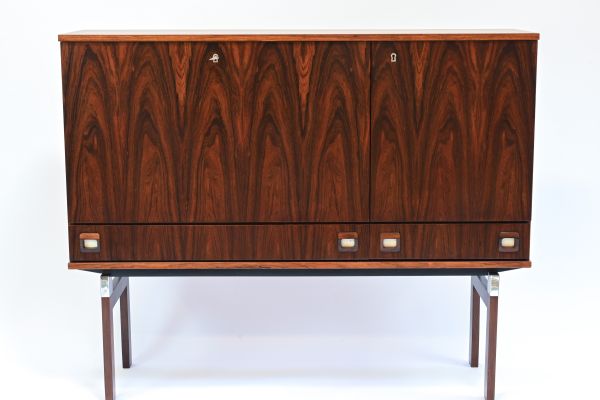 Meuble bar en palissandre circa Fristho 1921-1978 mid-century modern in Nederland